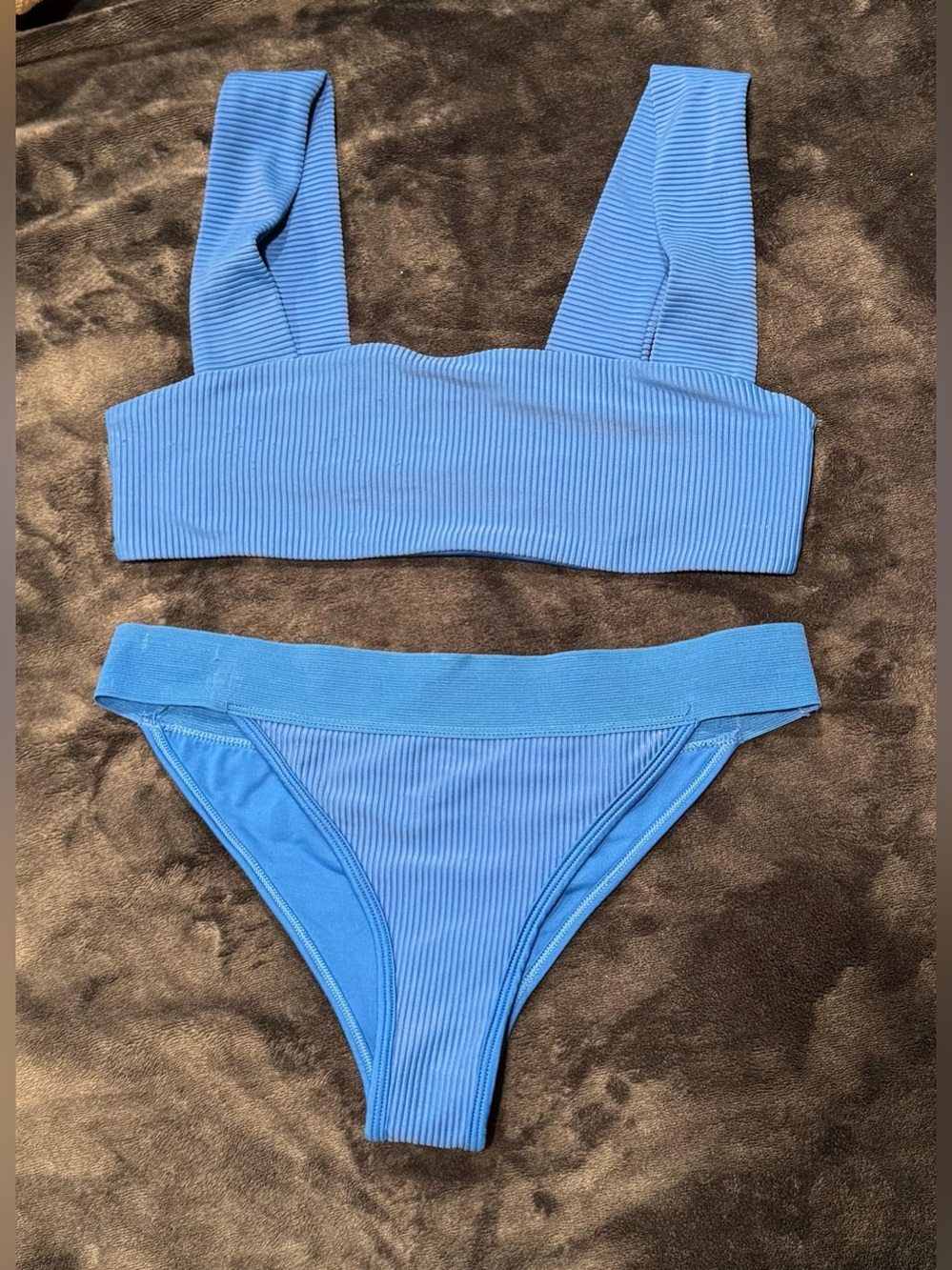 Frankie’s Bikinis ribbed bikini set